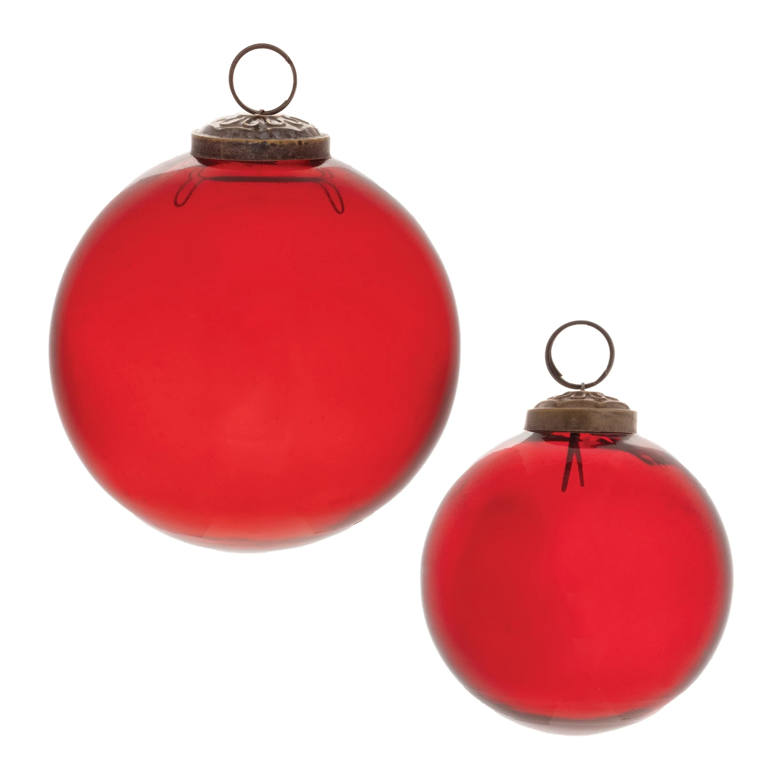 Clear glass ball ornament (set of 12)