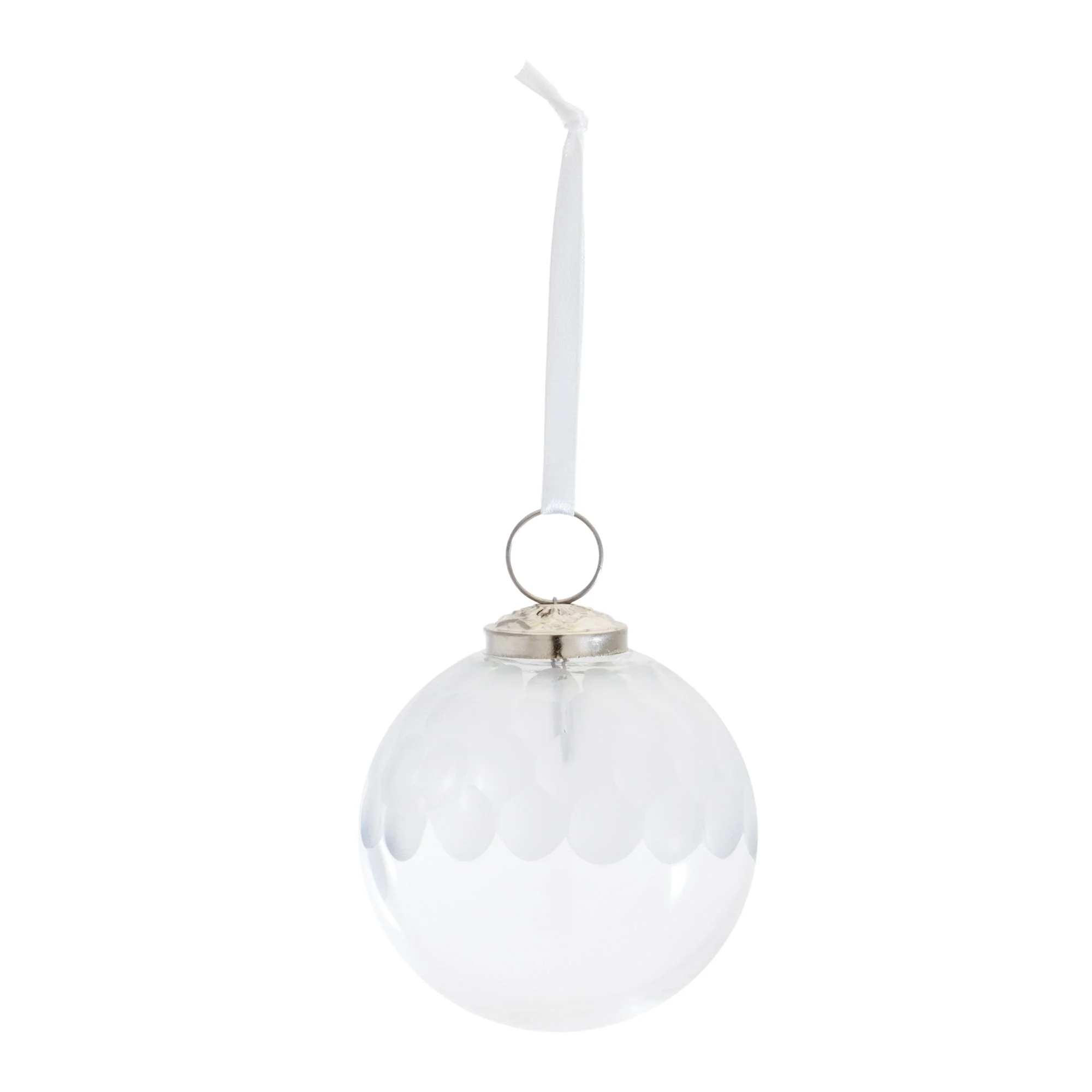 Clear Glass Ball Ornament (Set of 6) - Image 2