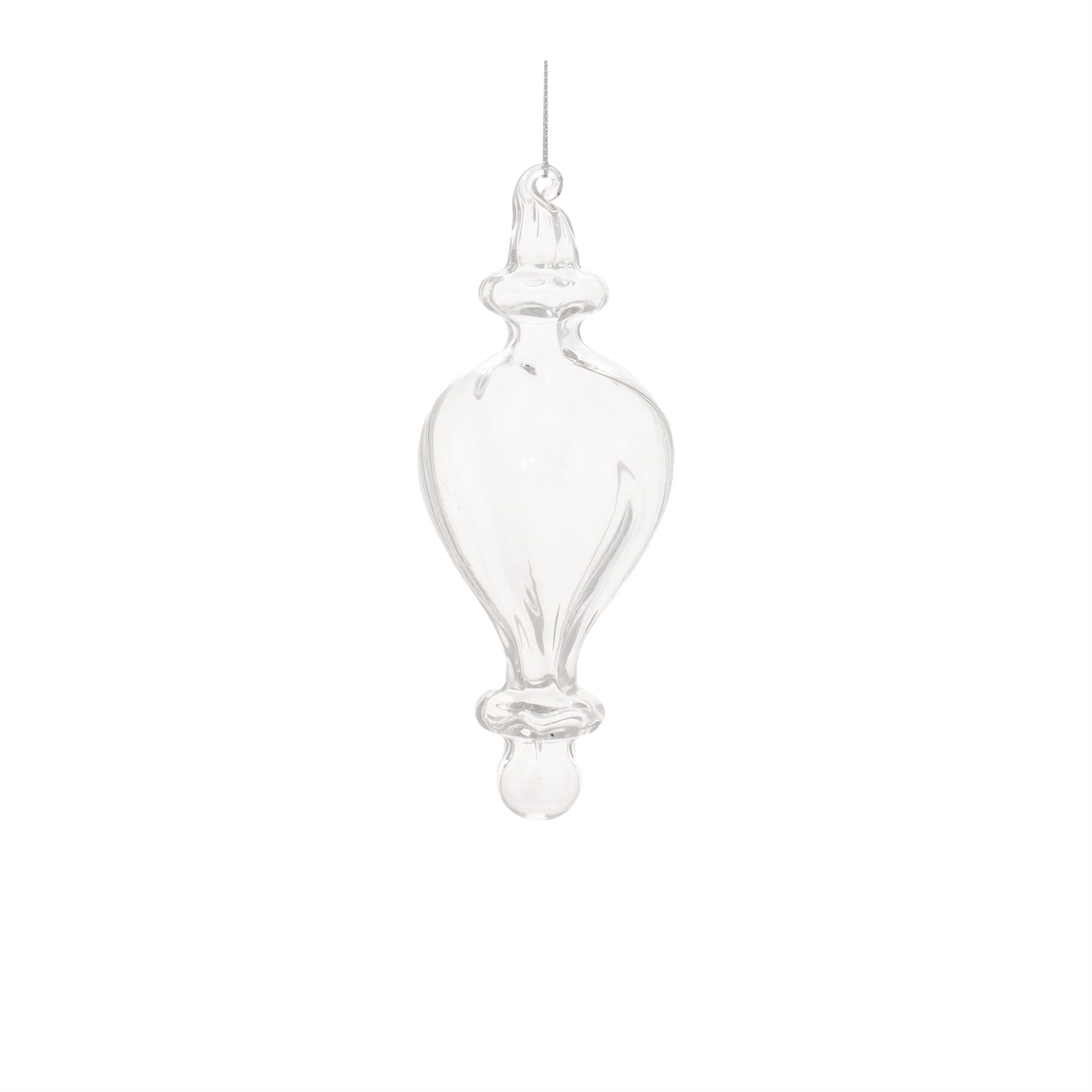 Clear glass finial ornament (set of 12) - Image 4
