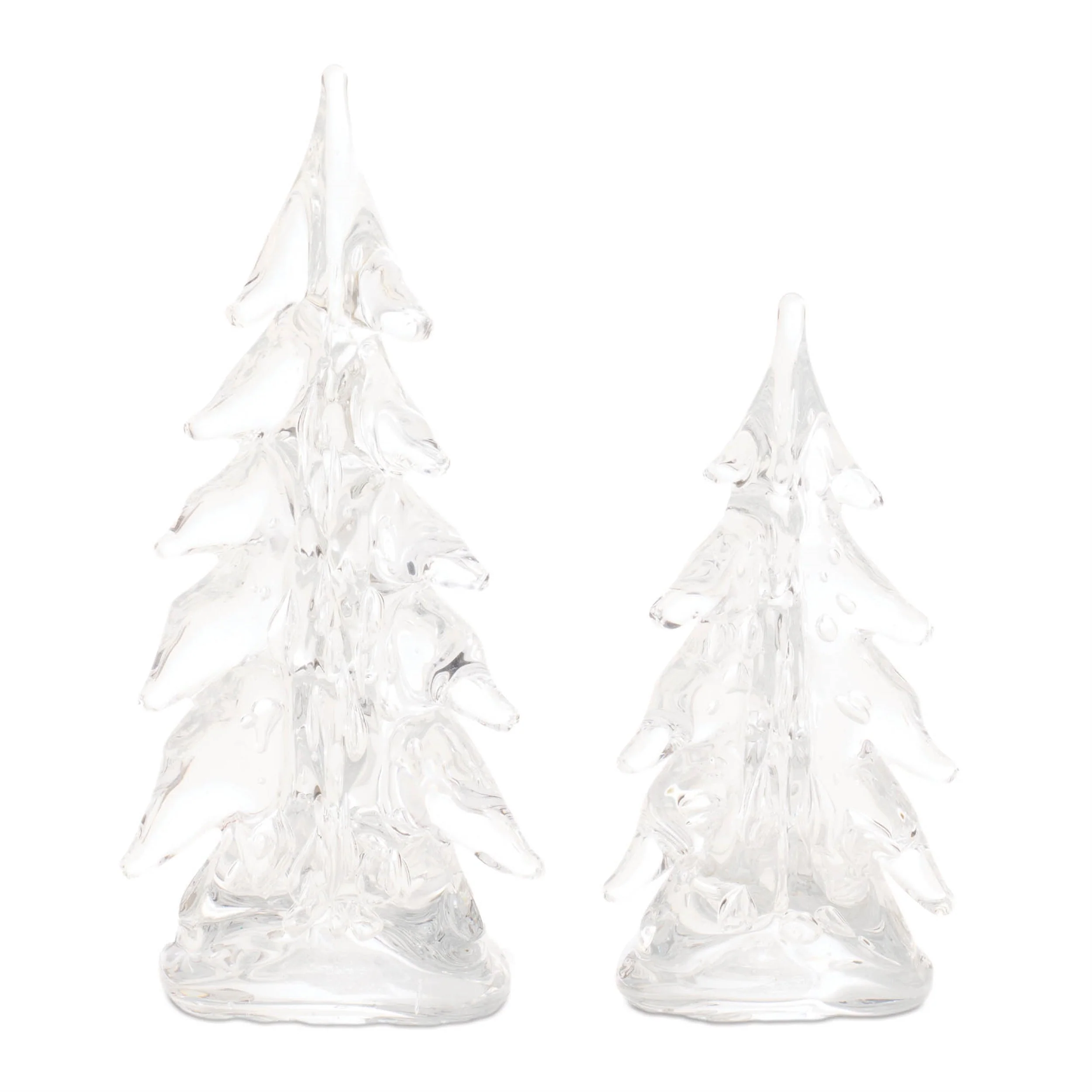 Clear Glass Pine Tree (Set of 2) - Image 2