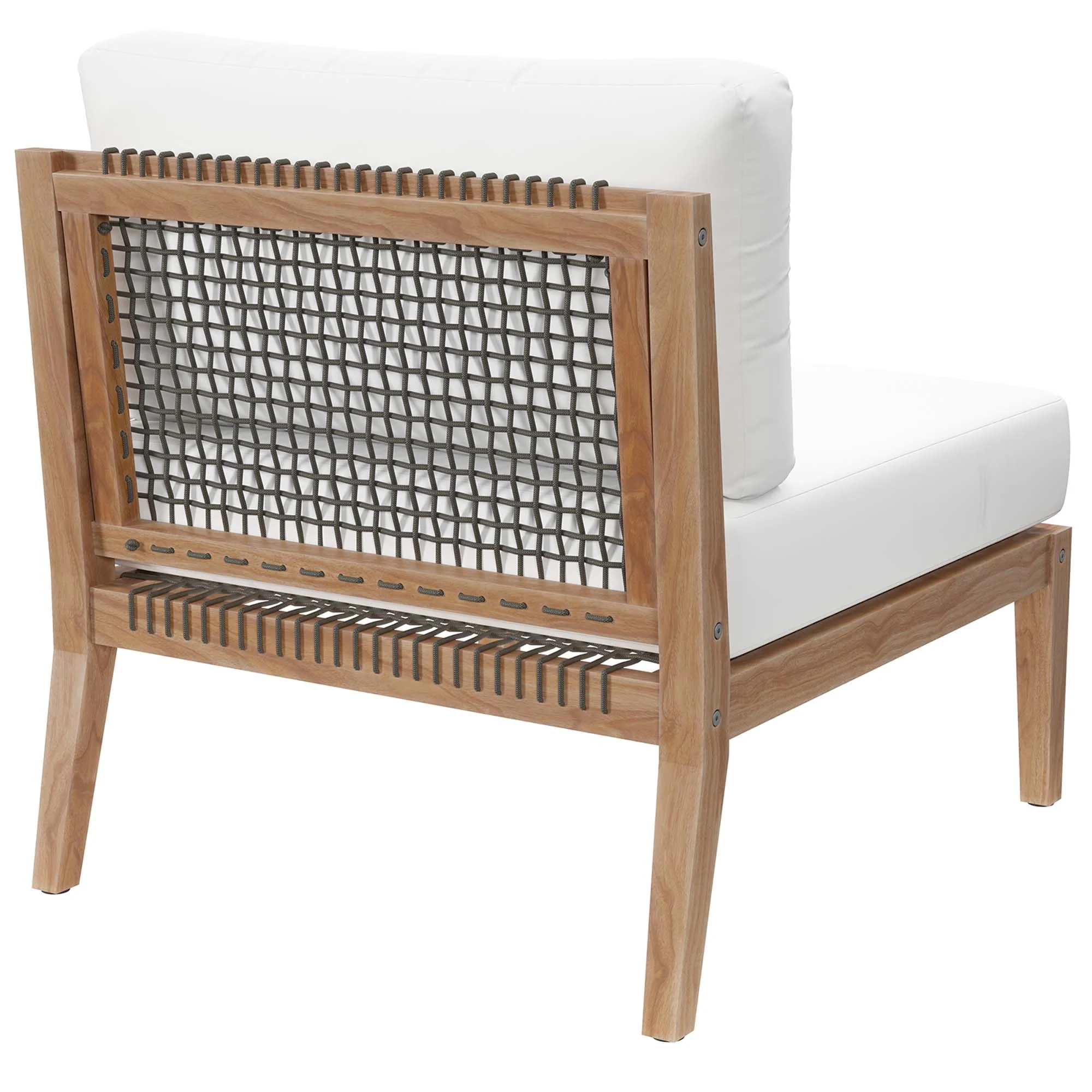 Clearwater Outdoor Patio Teak Wood Armless Chair by Modway - Image 17