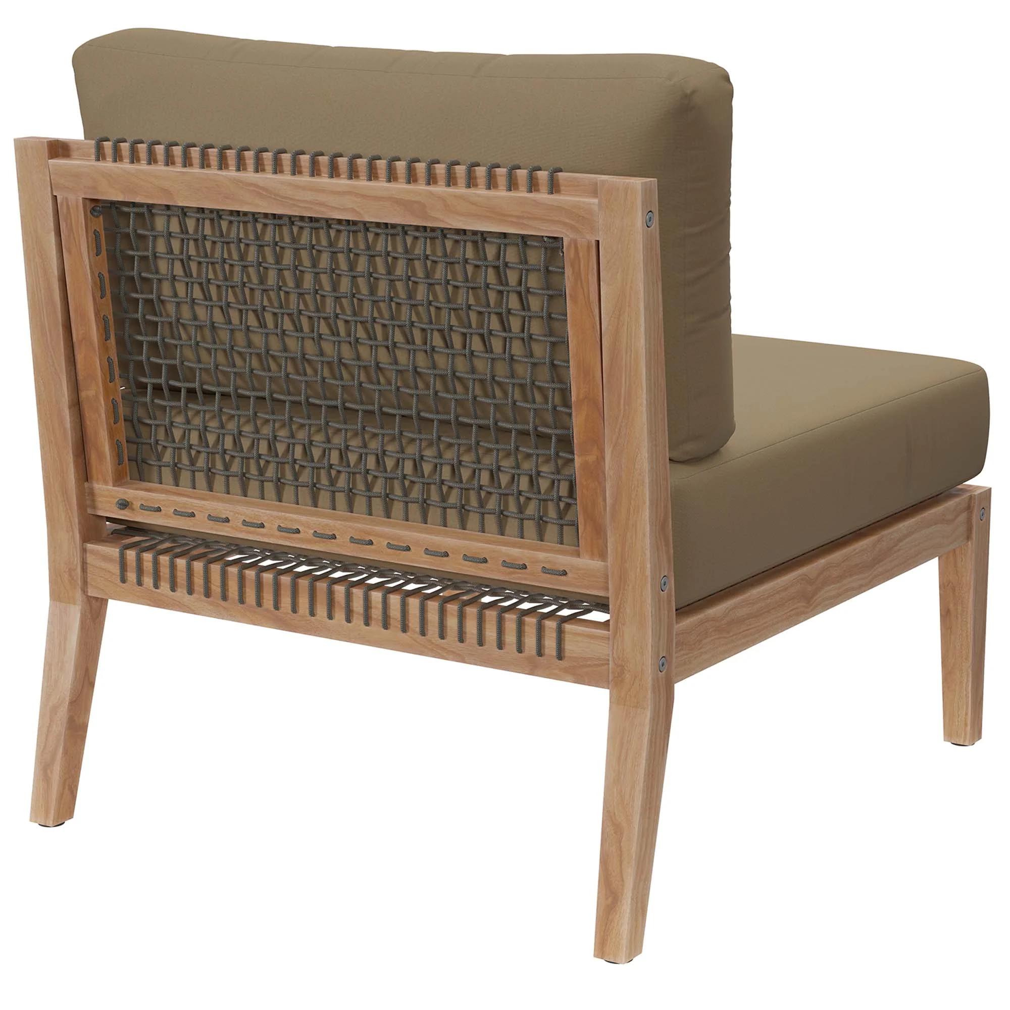 Clearwater Outdoor Patio Teak Wood Armless Chair by Modway - Image 18