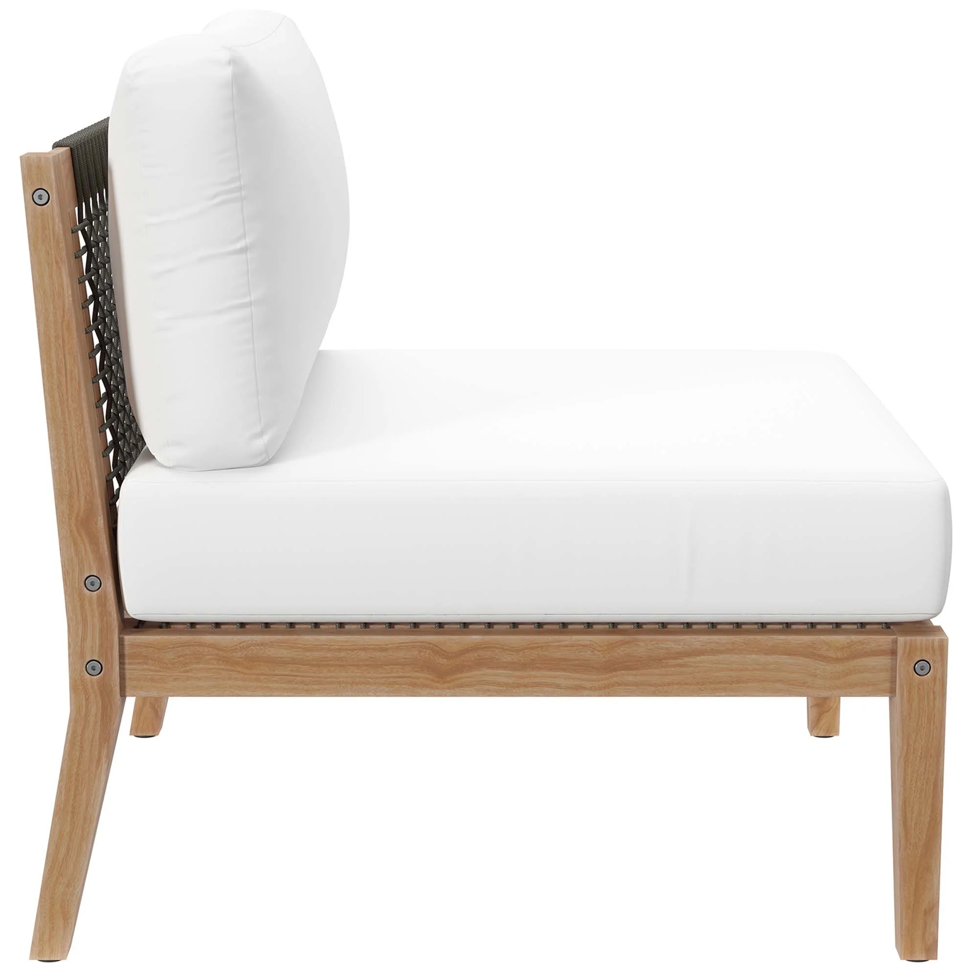 Clearwater Outdoor Patio Teak Wood Armless Chair by Modway - Image 20