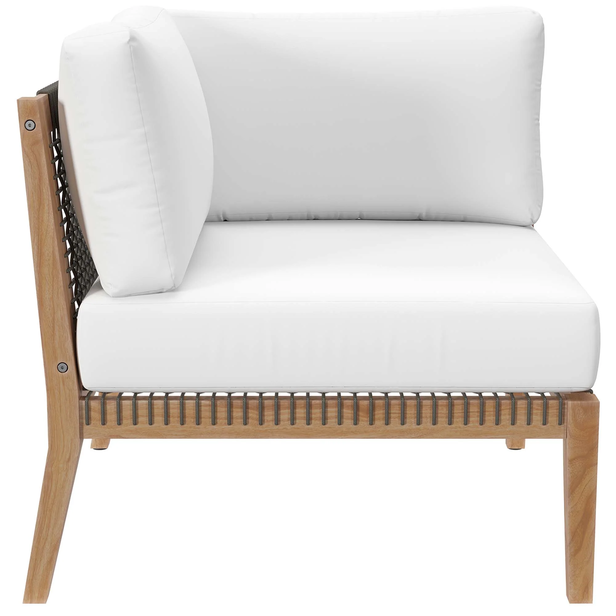 Clearwater Outdoor Patio Teak Wood Corner Chair by Modway - Image 14