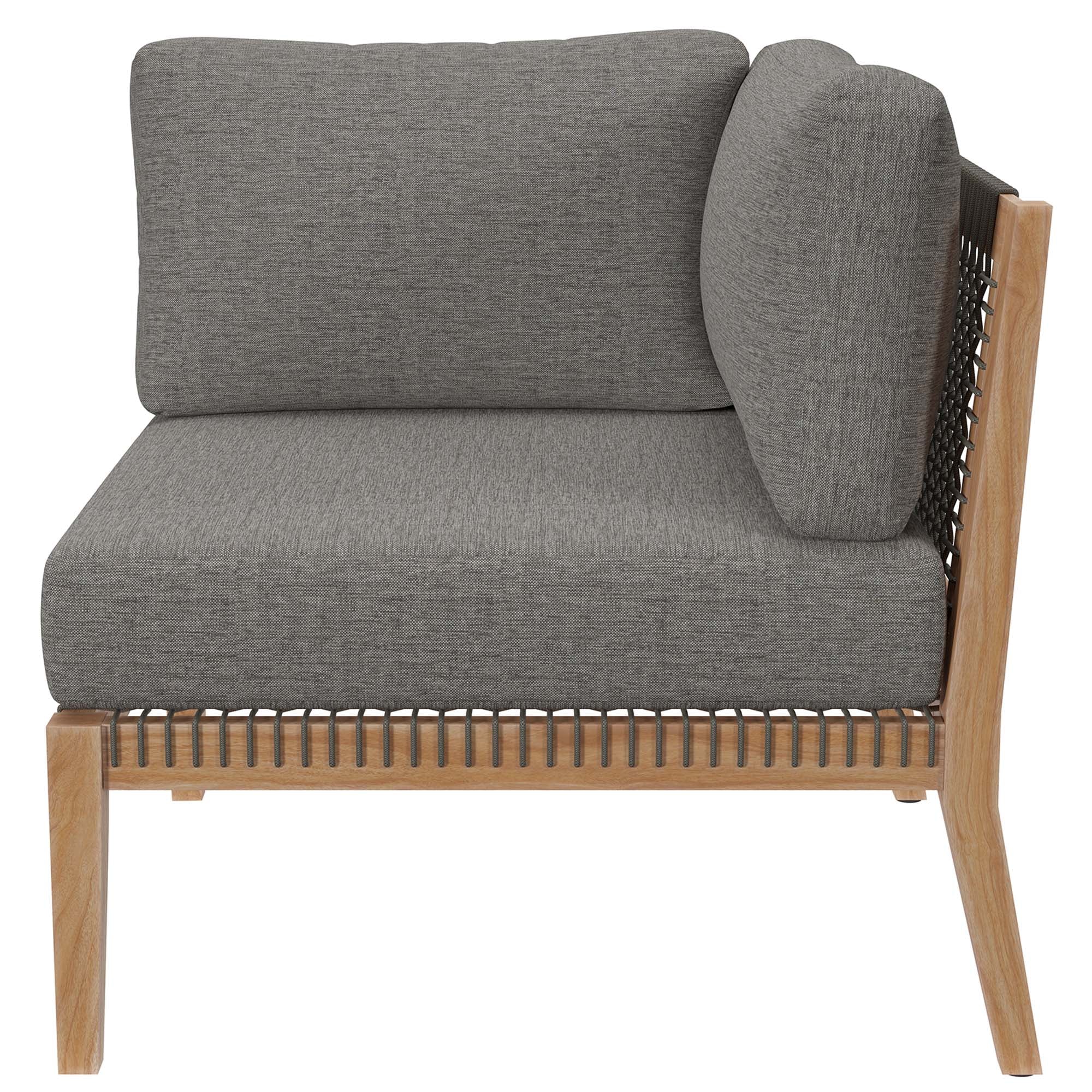 Clearwater Outdoor Patio Teak Wood Loveseat by Modway - Image 14