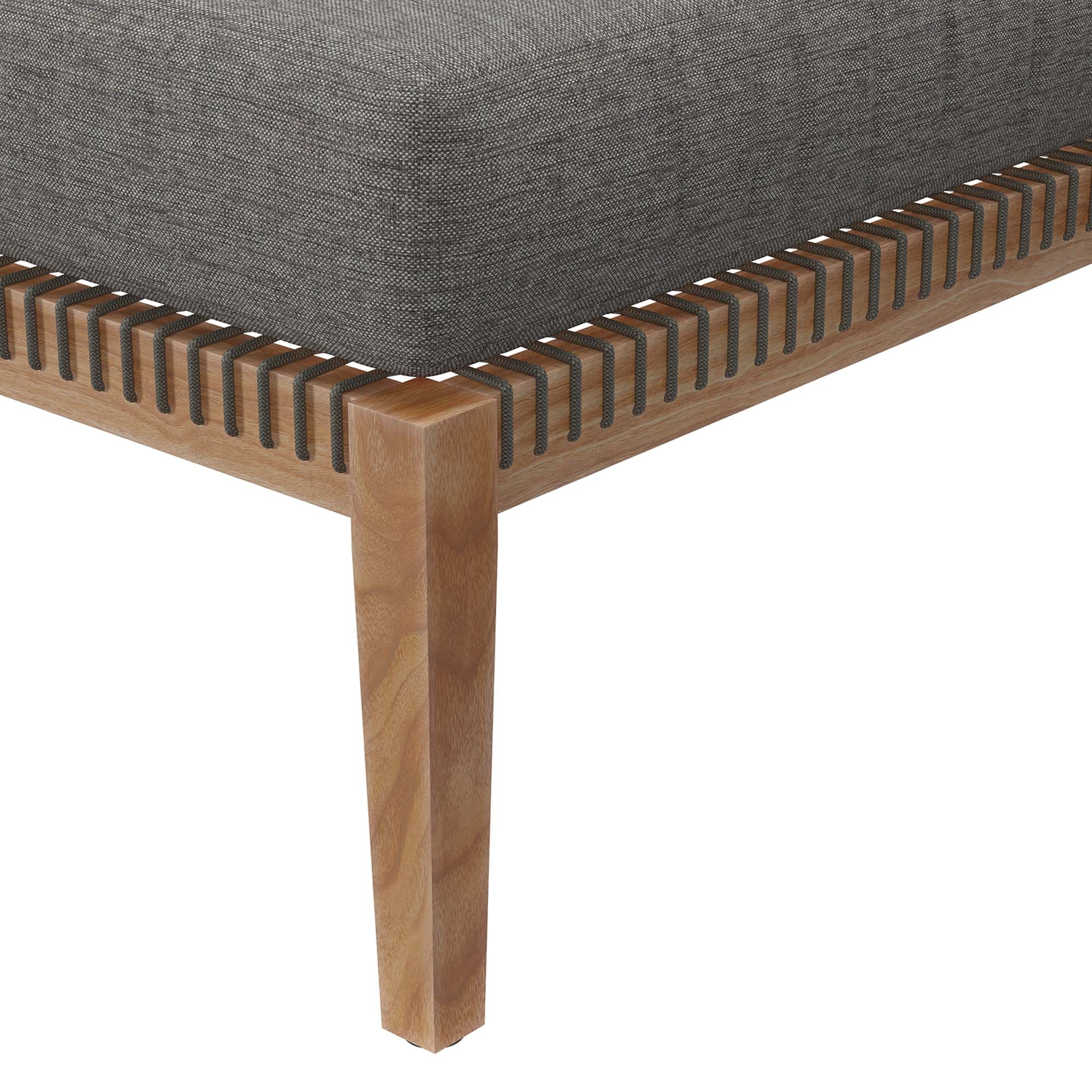 Clearwater Outdoor Patio Teak Wood Ottoman by Modway - Image 14