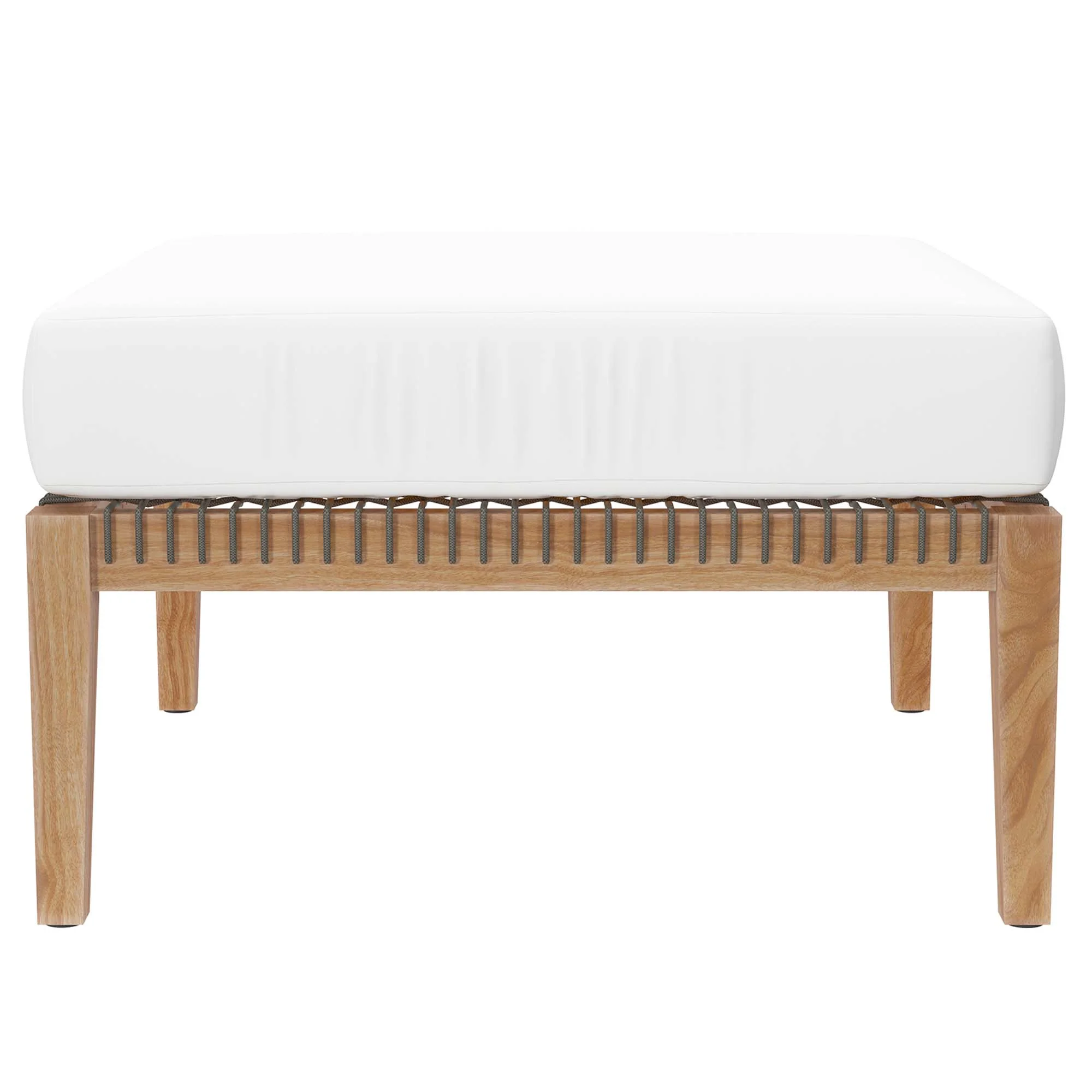 Clearwater Outdoor Patio Teak Wood Ottoman by Modway - Image 22