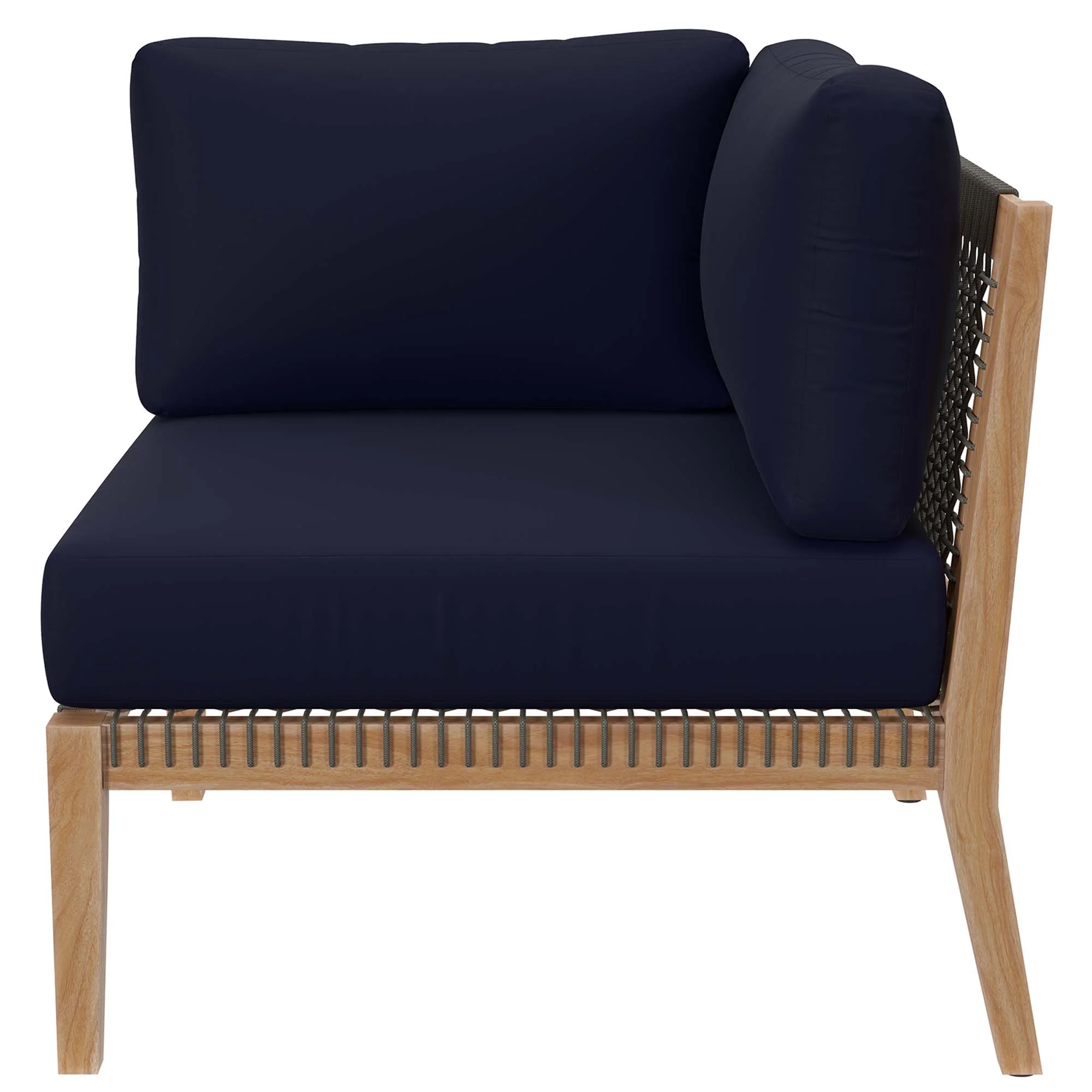 Clearwater Outdoor Patio Teak Wood Sofa by Modway - Image 11