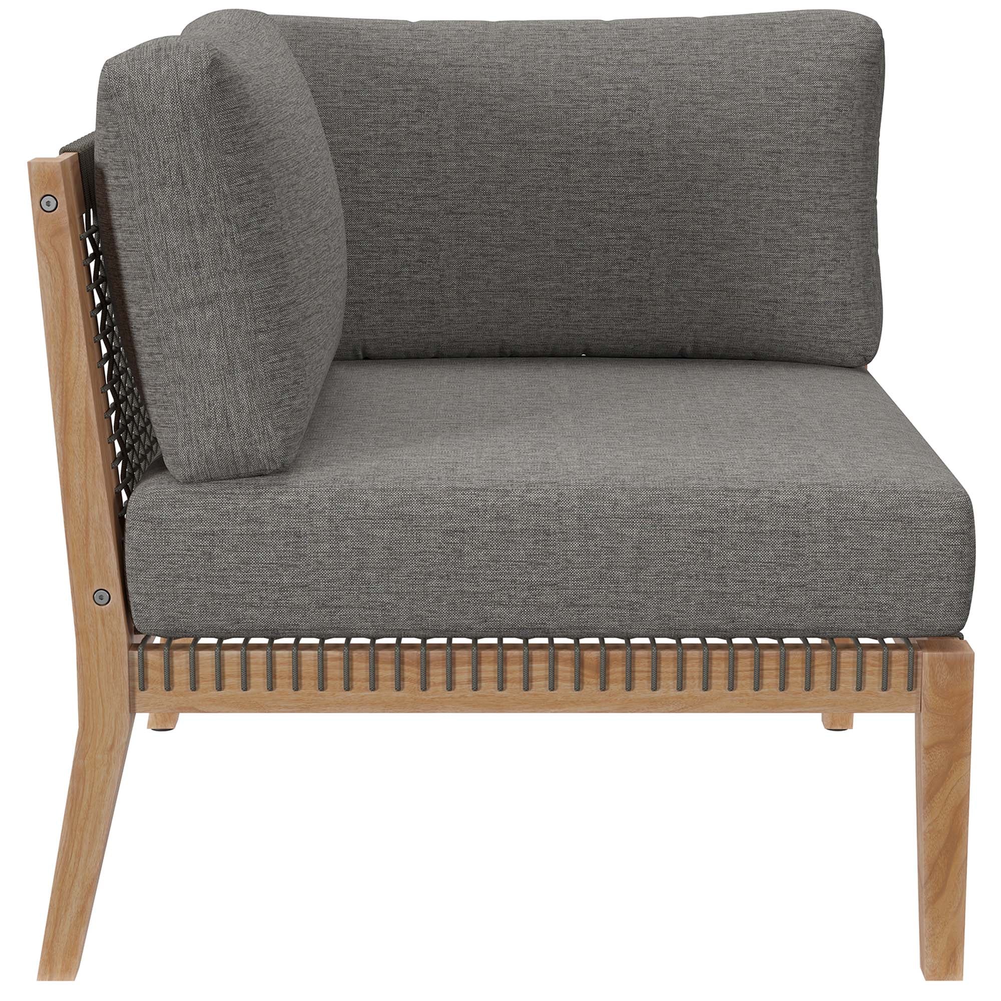 Clearwater Outdoor Patio Teak Wood Sofa by Modway - Image 15