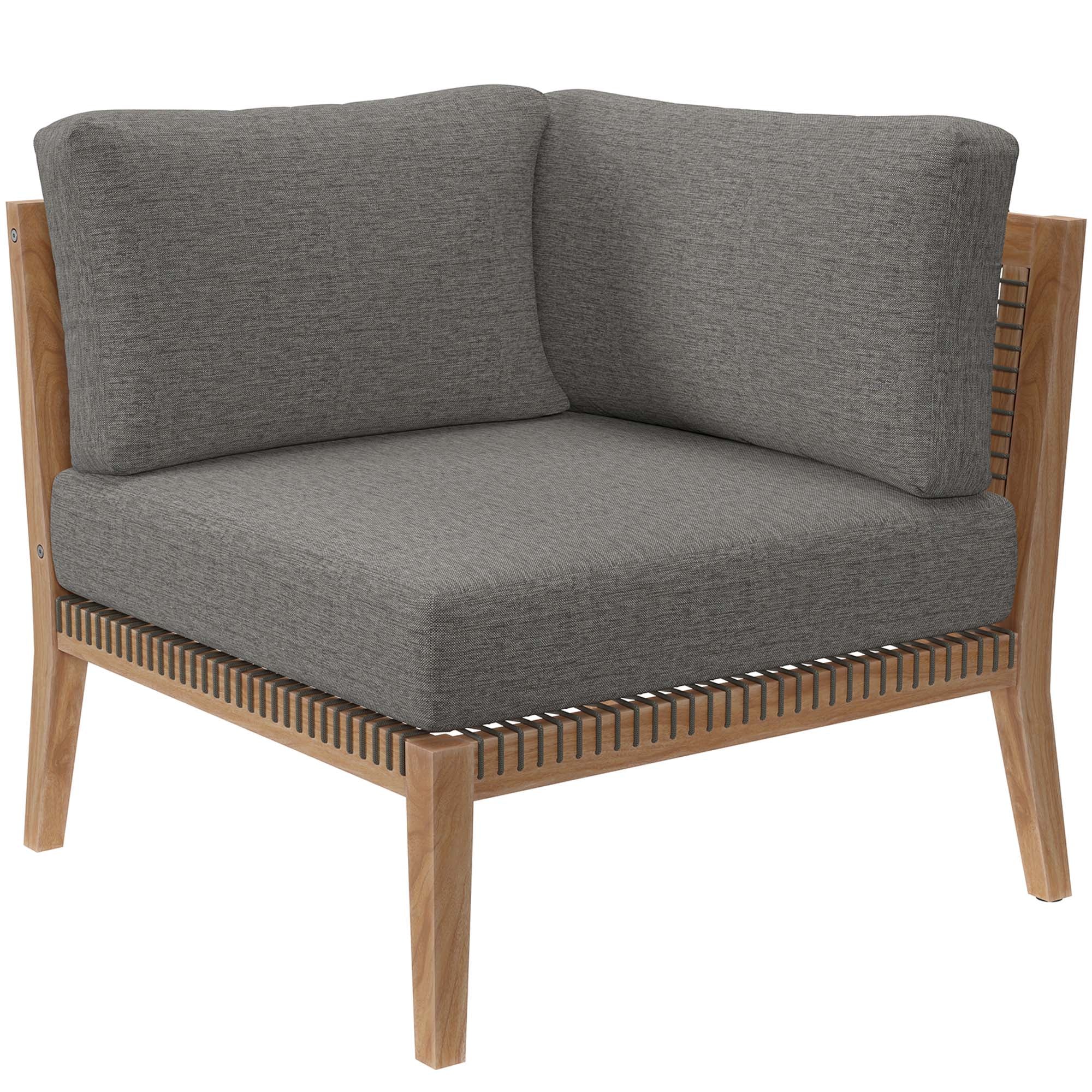 Clearwater Outdoor Patio Teak Wood Sofa by Modway - Image 18