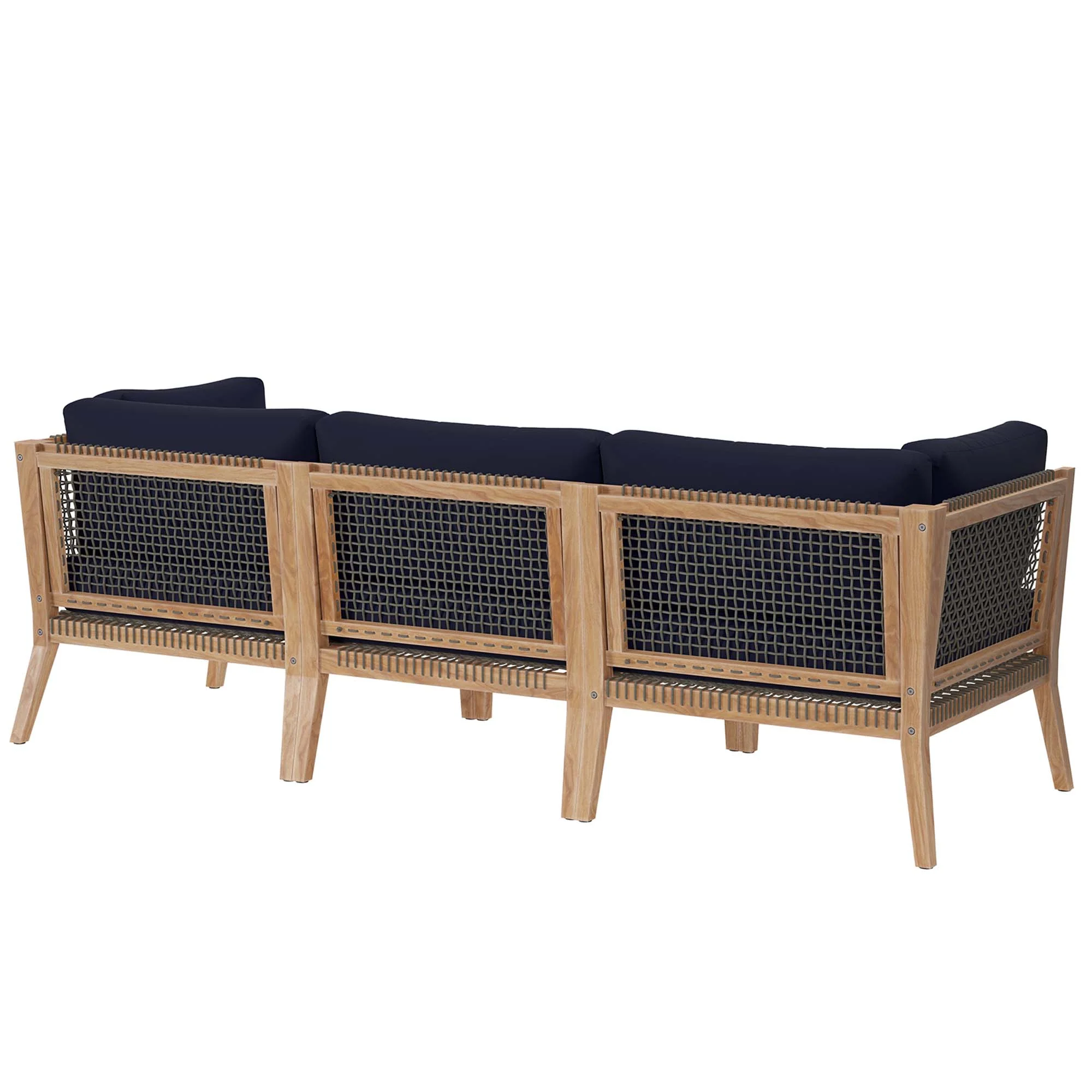 Clearwater Outdoor Patio Teak Wood Sofa by Modway - Image 20