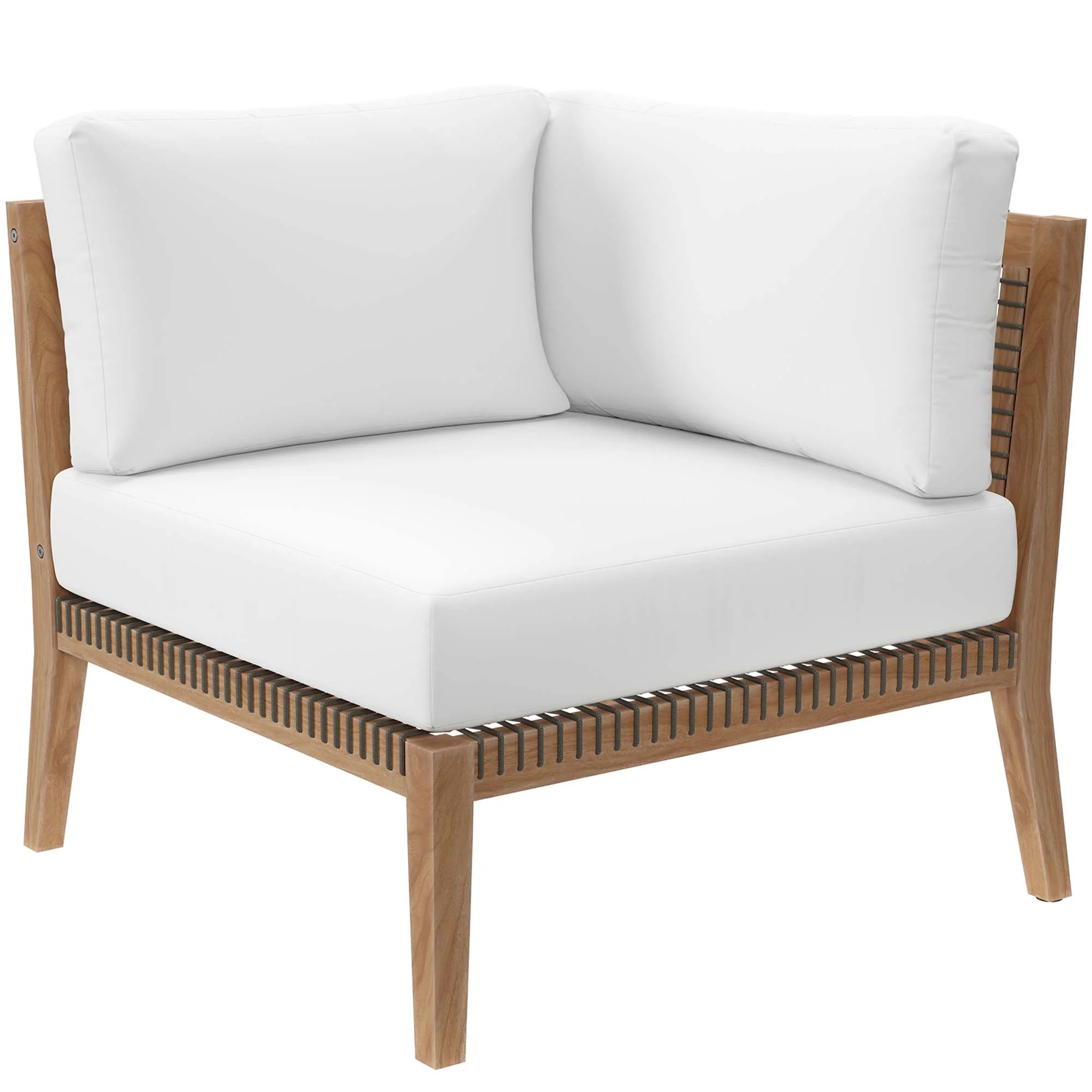 Clearwater Outdoor Patio Teak Wood Sofa by Modway - Image 4