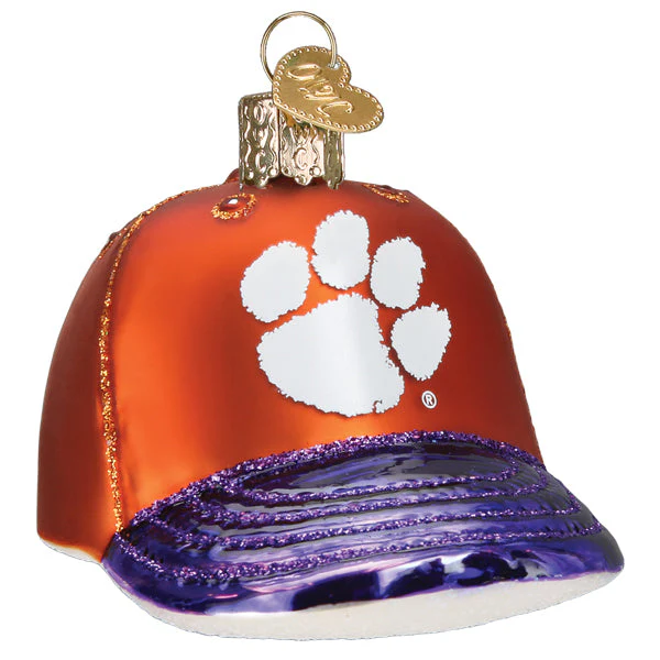 Clemson Baseball Cap Christmas Ornament - Image 3