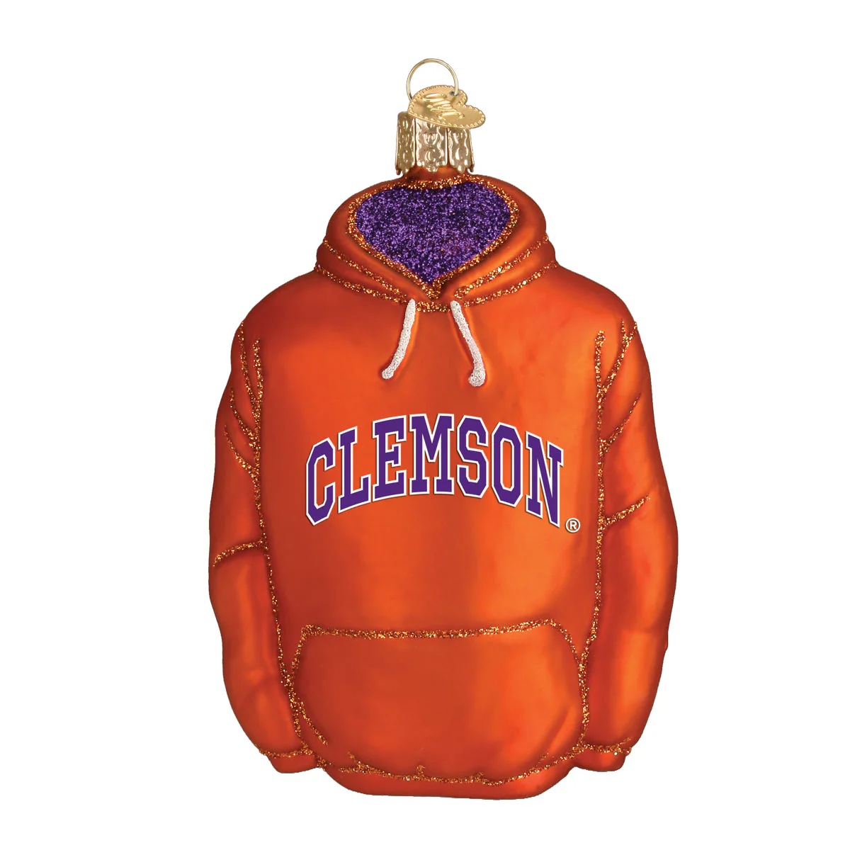 Clemson Hoodie Ornament - Image 3
