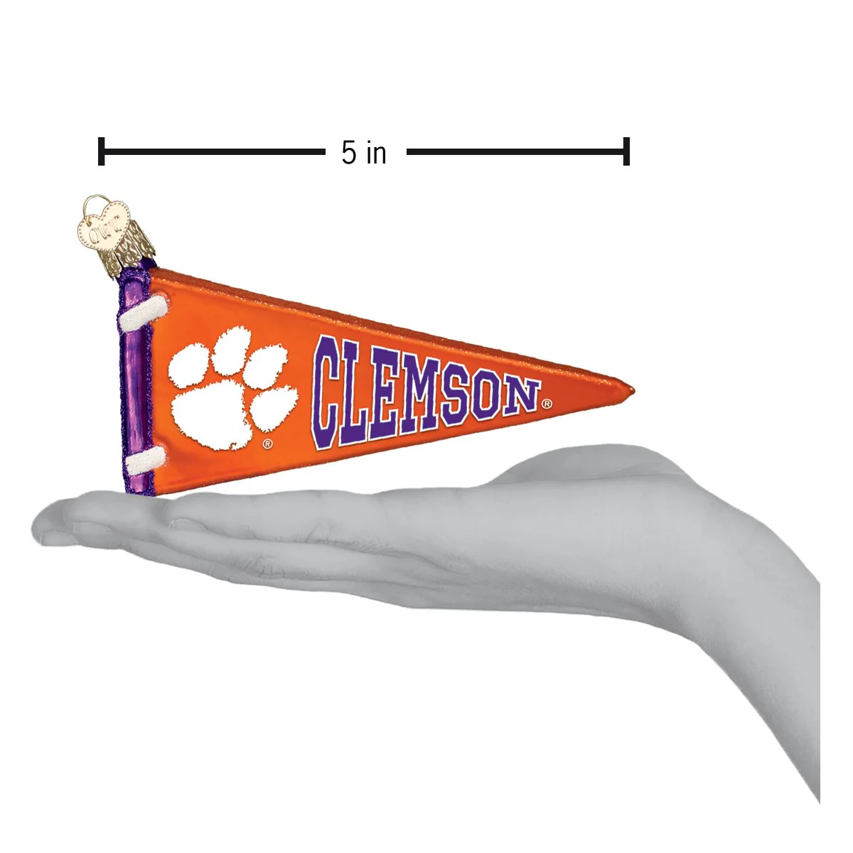 Clemson Pennant Ornament - Image 4