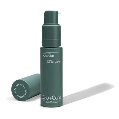 cleo+coco Body and Hair Antiperspirants and Deodorant Powder Basil Mint 0.88oz - Image 2