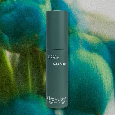 cleo+coco Body and Hair Antiperspirants and Deodorant Powder Basil Mint 0.88oz - Image 8