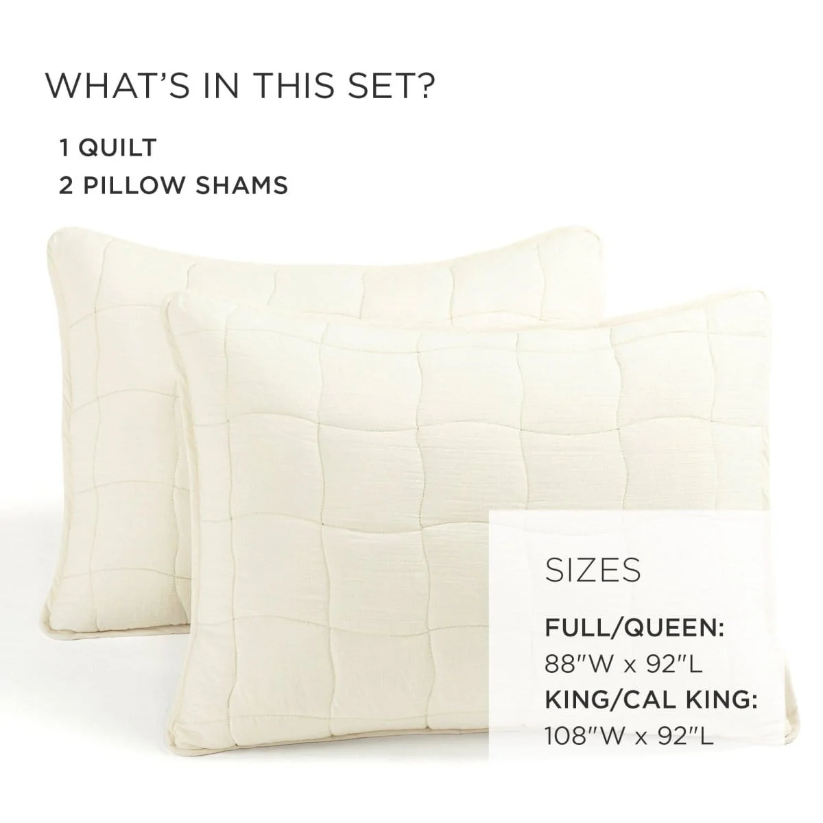Cloud Gauze 3 Piece Quilt Set - Image 17