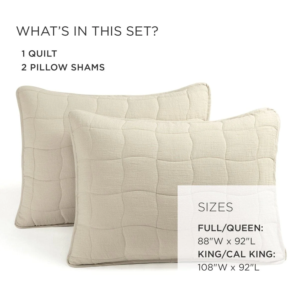 Cloud Gauze 3 Piece Quilt Set - Image 9