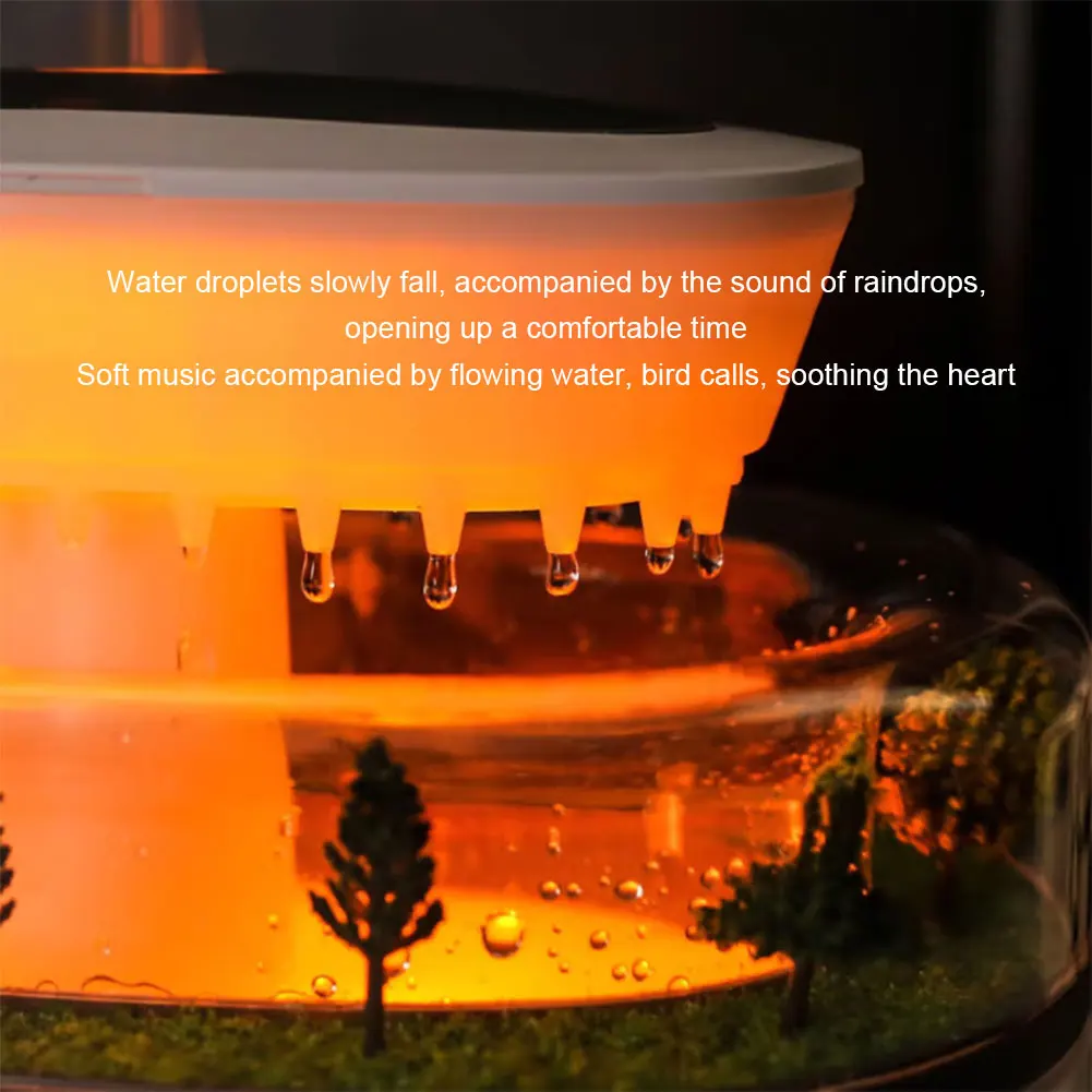Cloud Rain Humidifier Rainfall Aromatherapy Diffuser with 7 Color Light for Home - Image 6