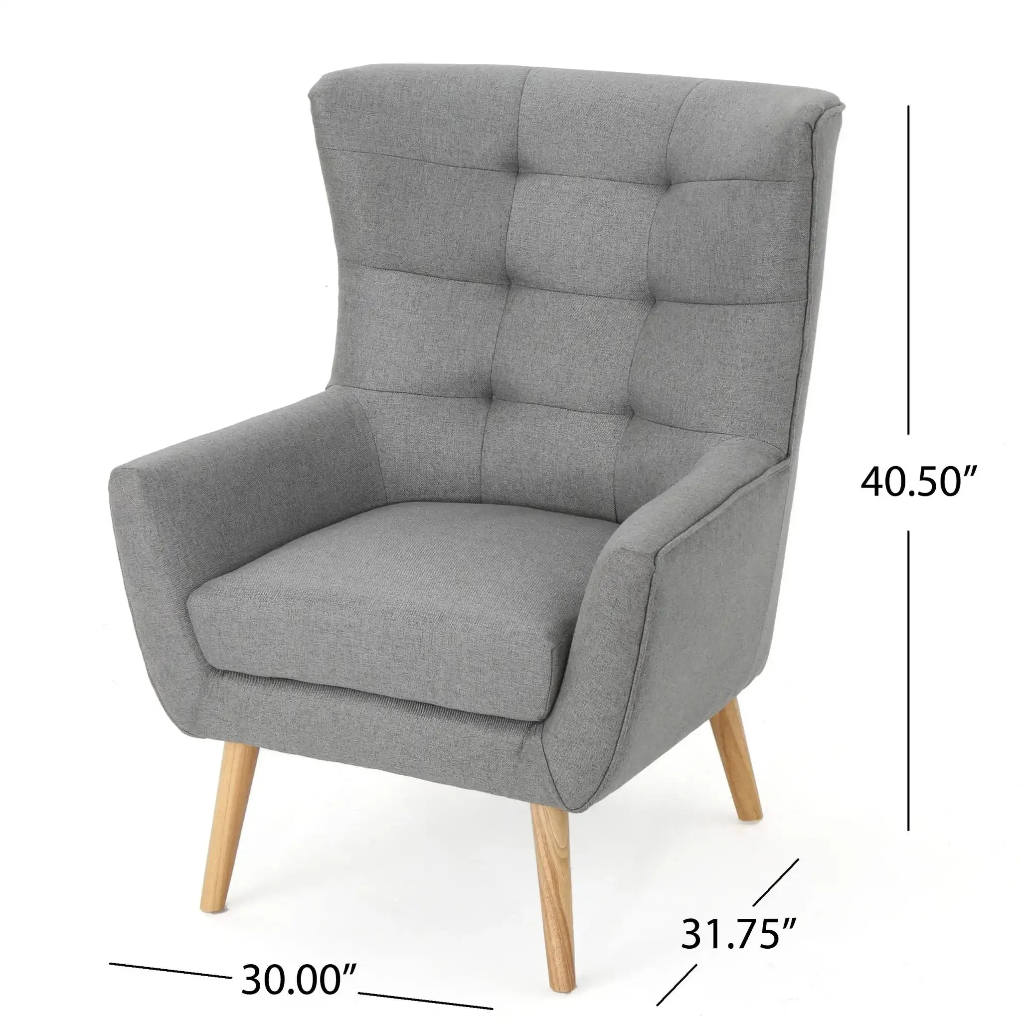 Club Chair With Rubberwood Legs - Image 10