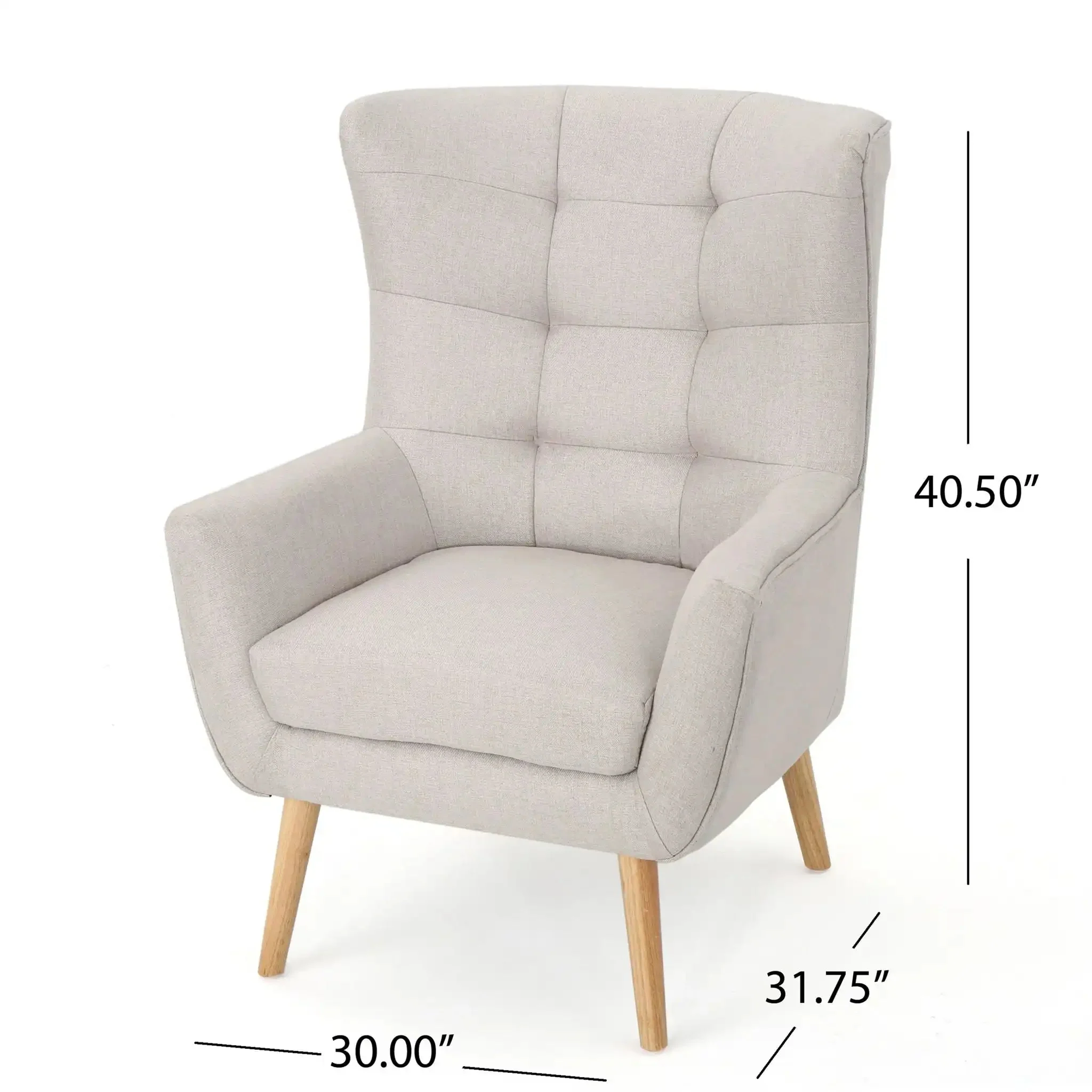 Club Chair With Rubberwood Legs - Image 11