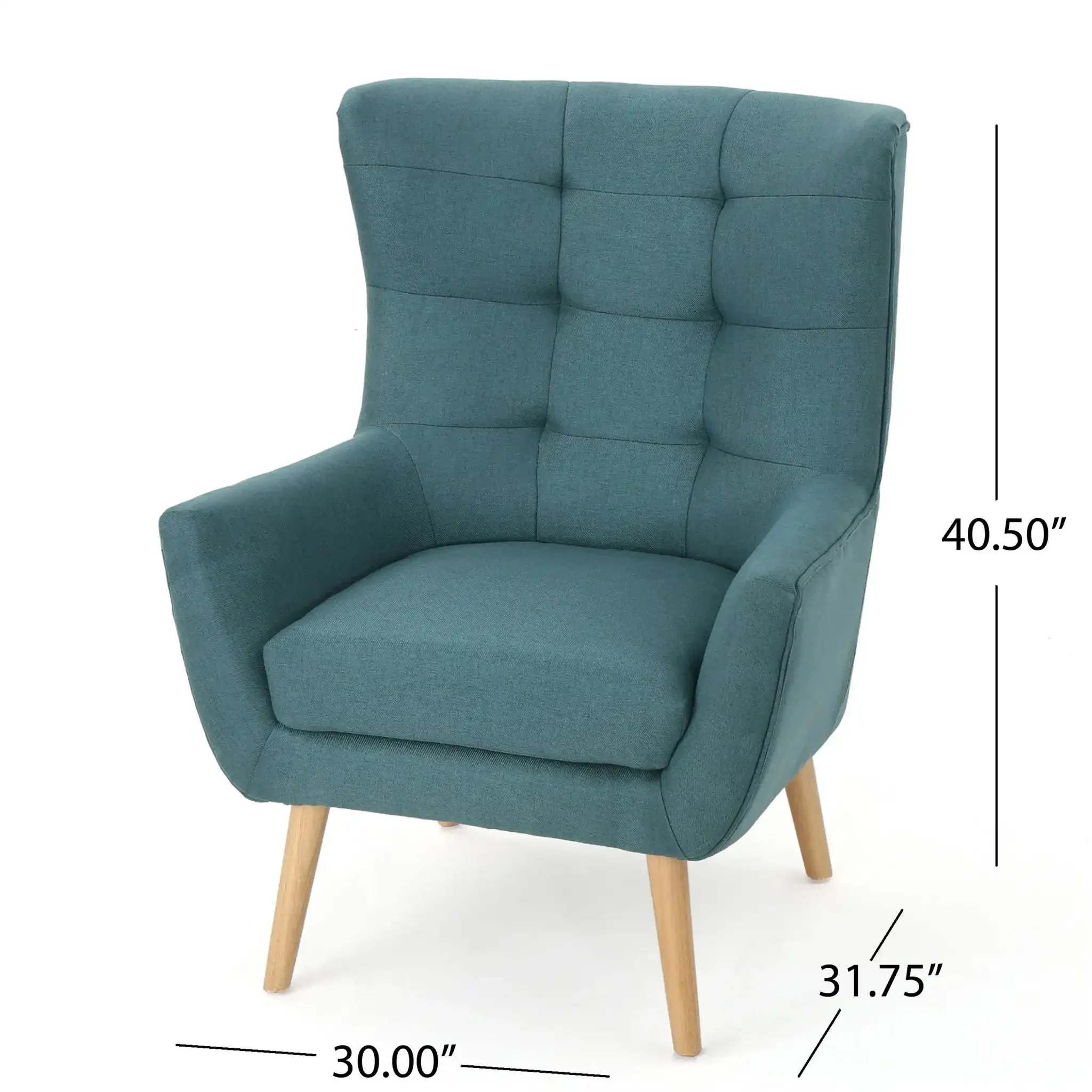 Club Chair With Rubberwood Legs - Image 5