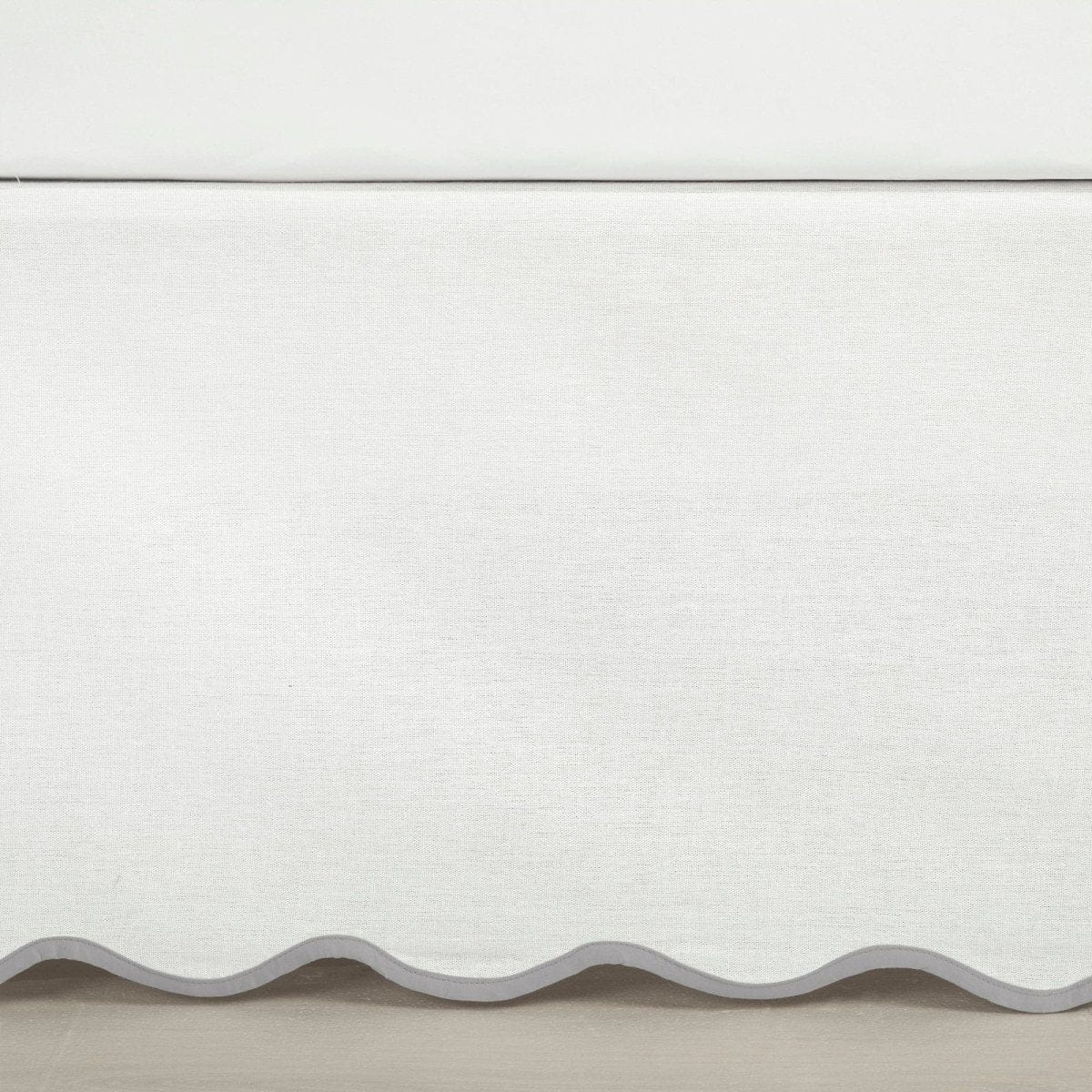 Coastal Chic Scalloped Edge Bed Skirt - Image 2