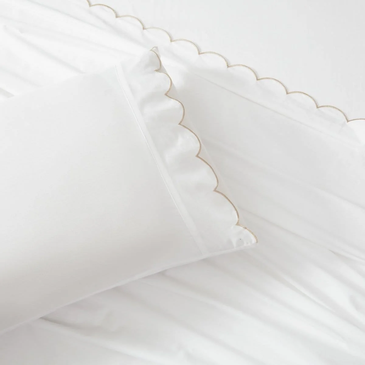 Coastal Chic Scalloped Edge Cotton Sheet Set - Image 21