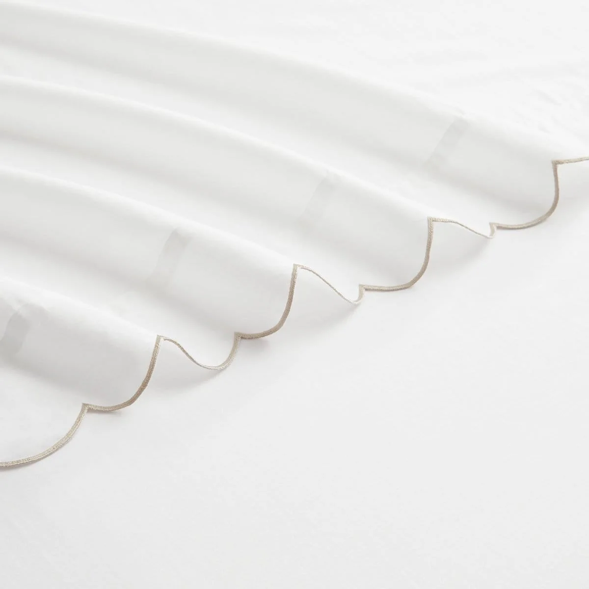 Coastal Chic Scalloped Edge Cotton Sheet Set - Image 30