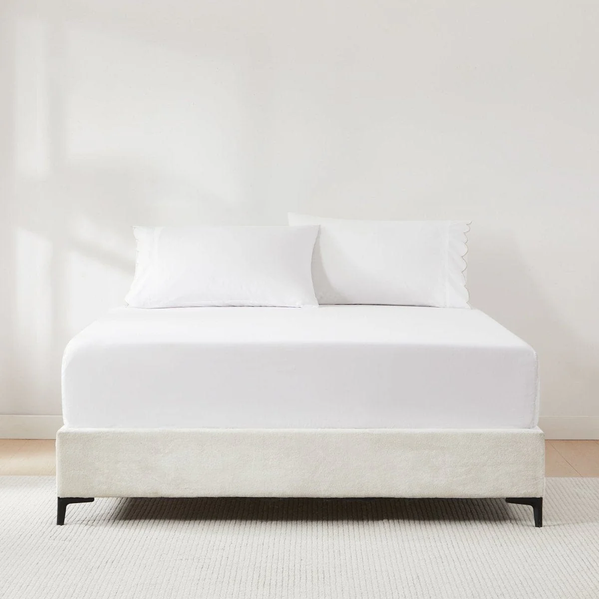 Coastal Chic Scalloped Edge Cotton Sheet Set - Image 32