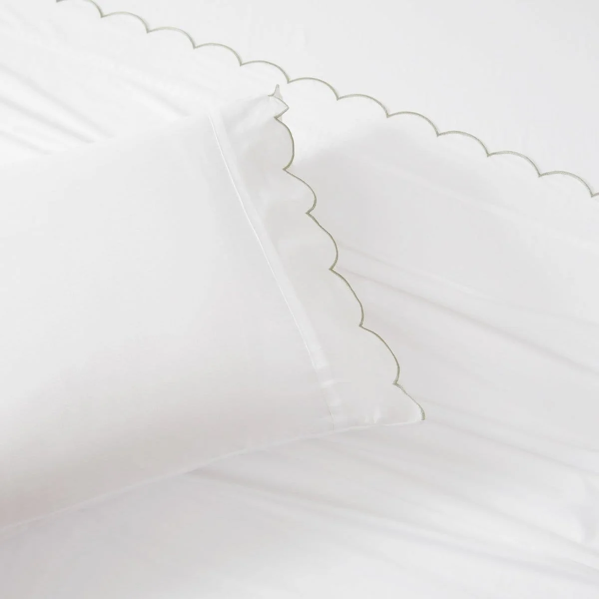 Coastal Chic Scalloped Edge Cotton Sheet Set - Image 45