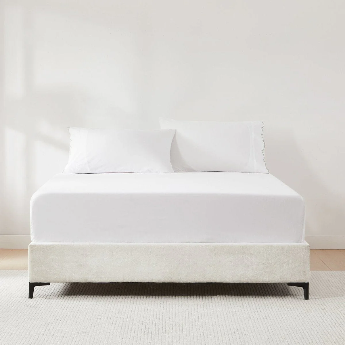 Coastal Chic Scalloped Edge Cotton Sheet Set - Image 48