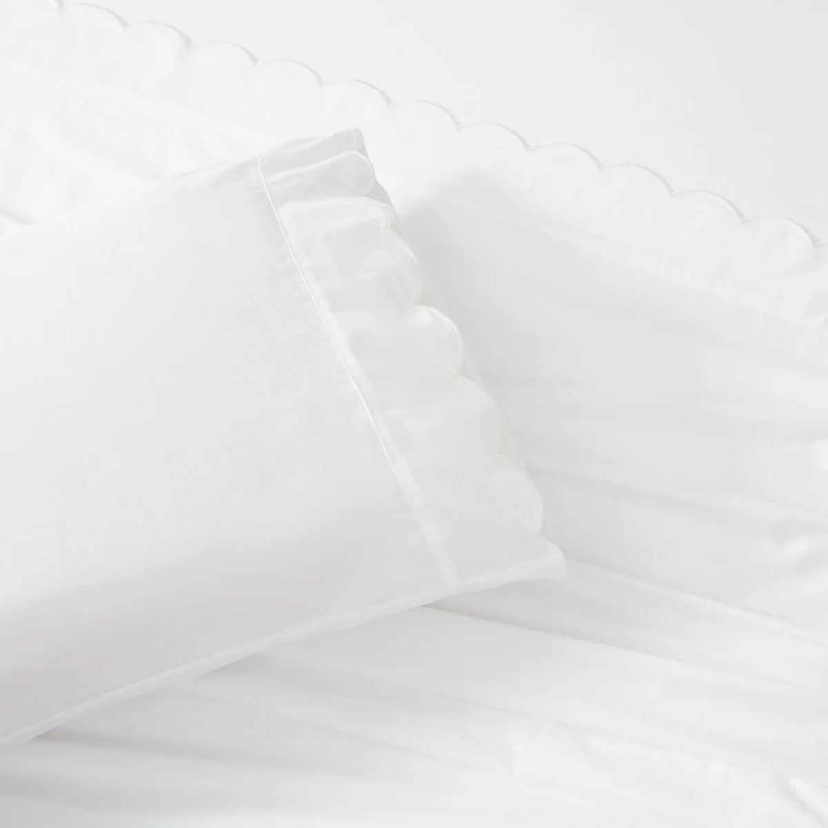 Coastal Chic Scalloped Edge Cotton Sheet Set - Image 53