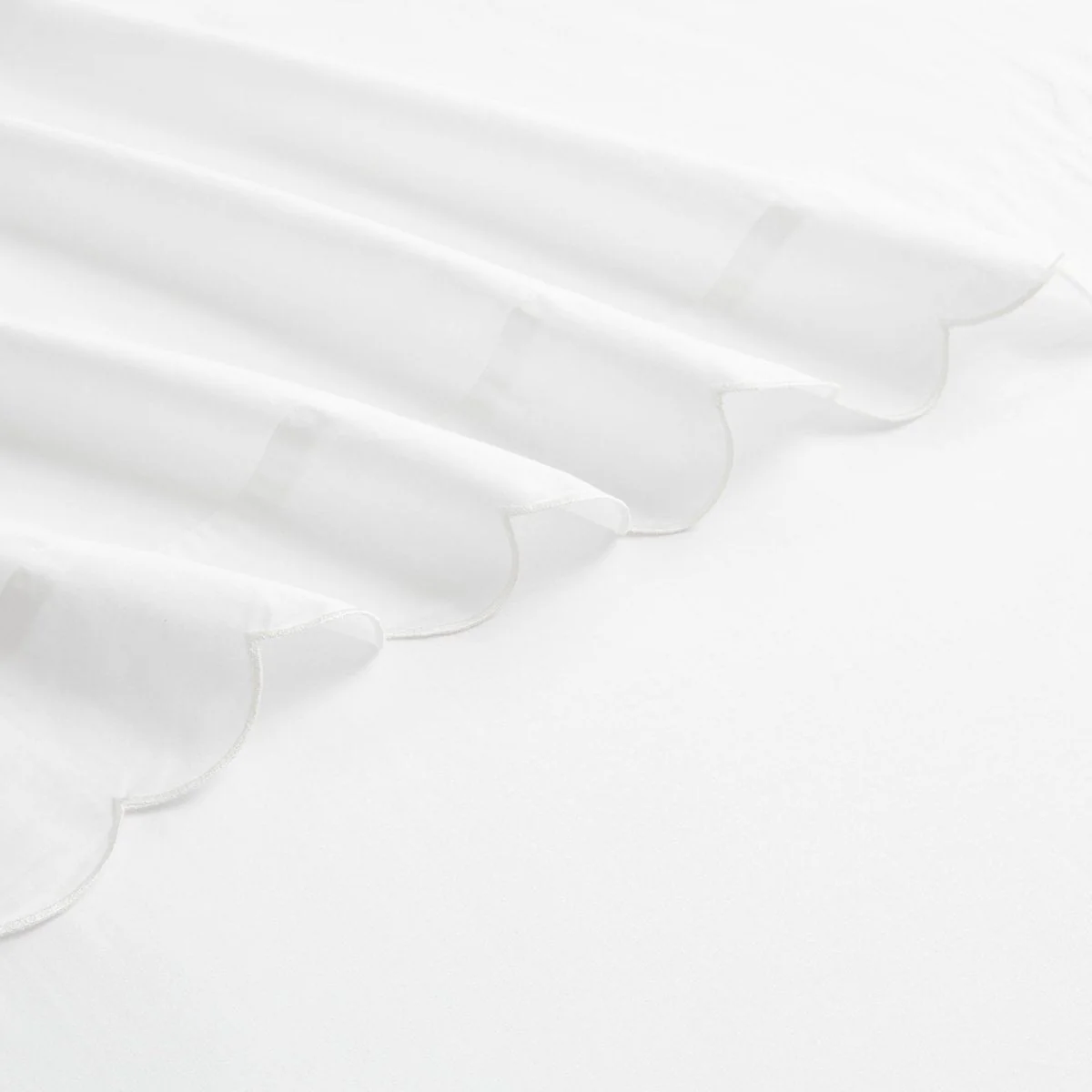 Coastal Chic Scalloped Edge Cotton Sheet Set - Image 62