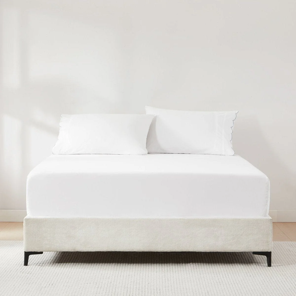 Coastal Chic Scalloped Edge Cotton Sheet Set - Image 8