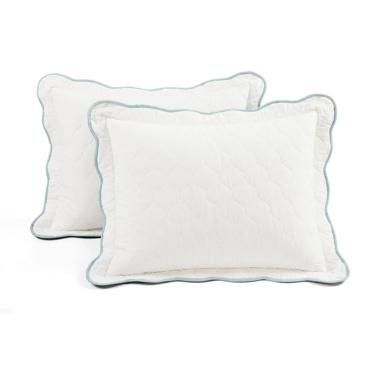 Coastal Chic Scalloped Edge Reversible Quilt 3 Piece Set - Image 29