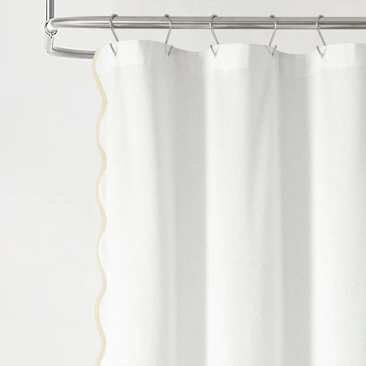 Coastal Chic Scalloped Edge Shower Curtain - Image 11