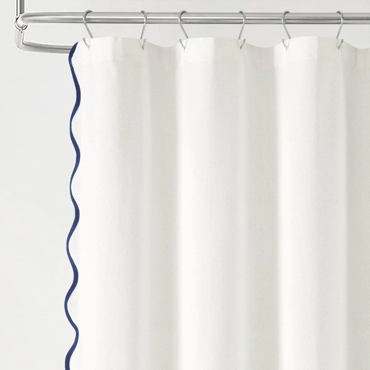 Coastal Chic Scalloped Edge Shower Curtain - Image 14