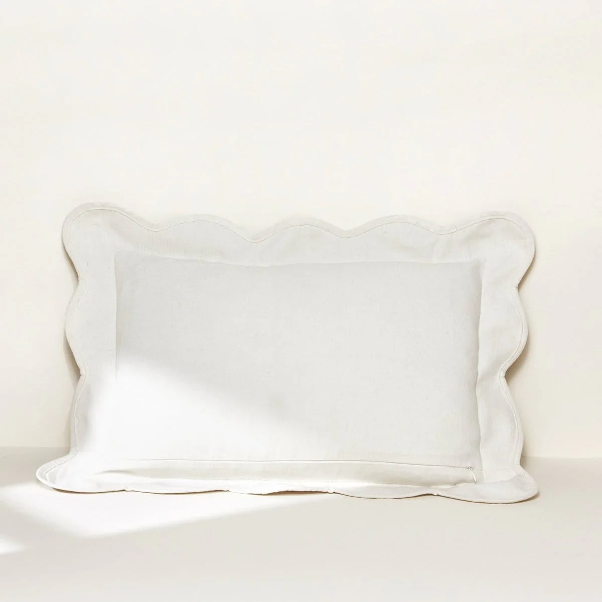 Coastal Chic Scalloped Edge Throw Pillow Cover - Image 11