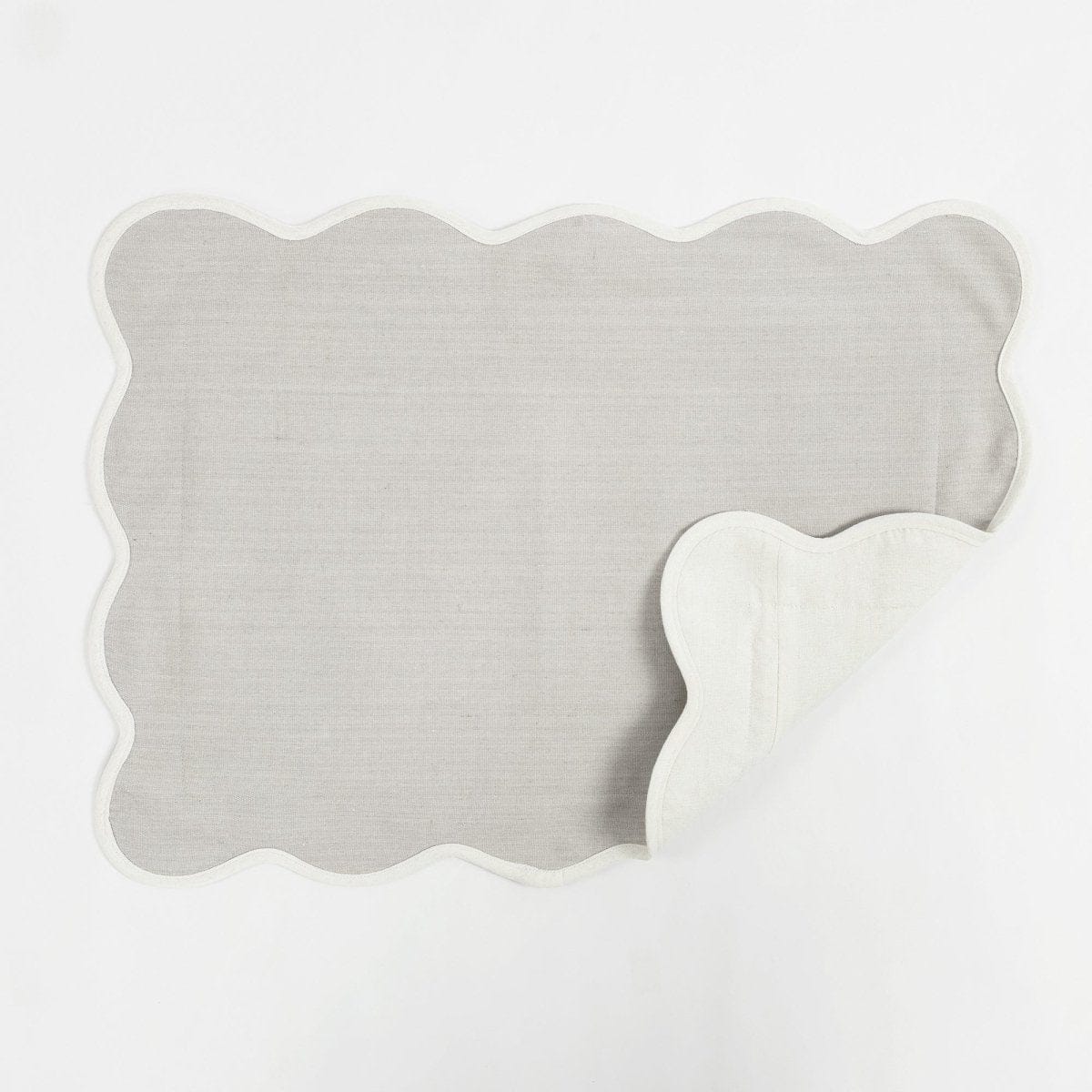 Coastal Chic Scalloped Edge Throw Pillow Cover - Image 12