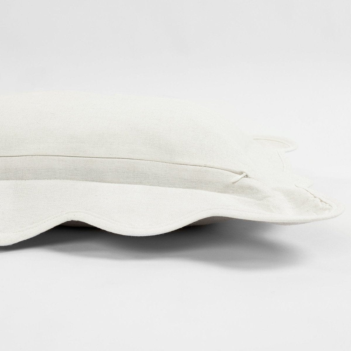 Coastal Chic Scalloped Edge Throw Pillow Cover - Image 13