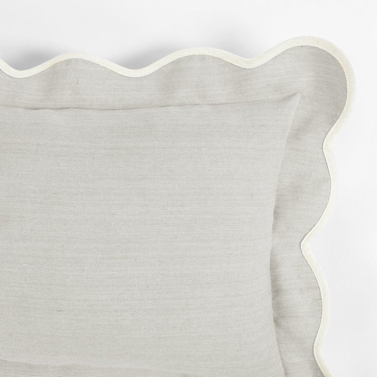 Coastal Chic Scalloped Edge Throw Pillow Cover - Image 14