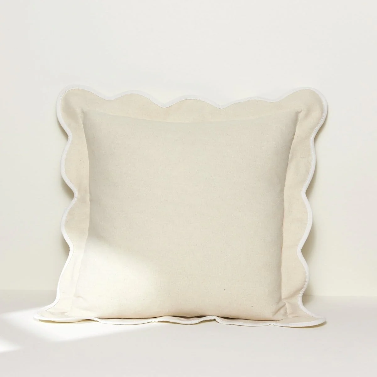 Coastal Chic Scalloped Edge Throw Pillow Cover - Image 17