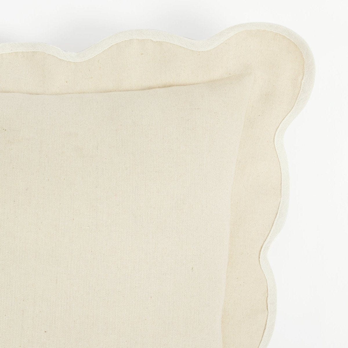 Coastal Chic Scalloped Edge Throw Pillow Cover - Image 21