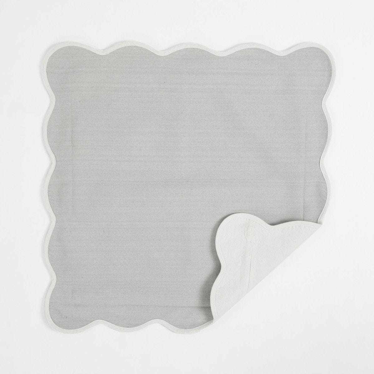 Coastal Chic Scalloped Edge Throw Pillow Cover - Image 24