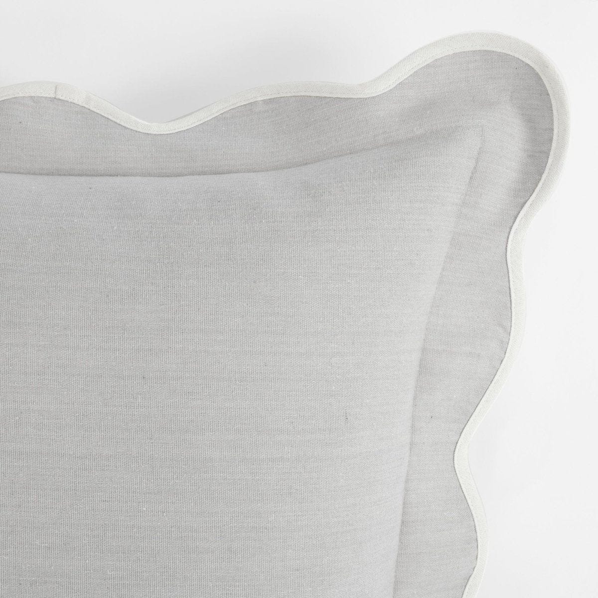 Coastal Chic Scalloped Edge Throw Pillow Cover - Image 25