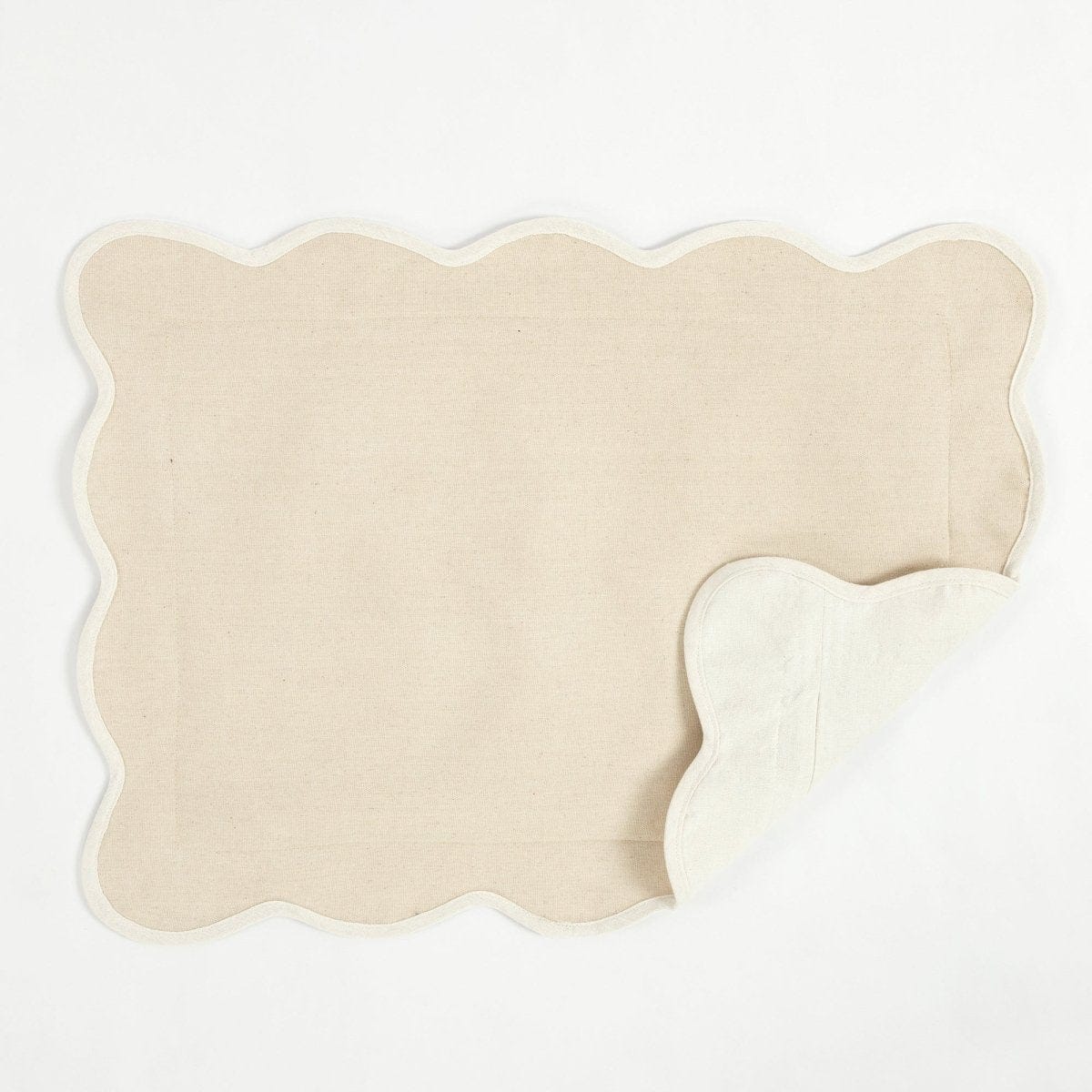 Coastal Chic Scalloped Edge Throw Pillow Cover - Image 38
