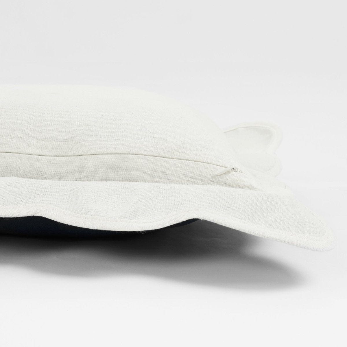 Coastal Chic Scalloped Edge Throw Pillow Cover - Image 47