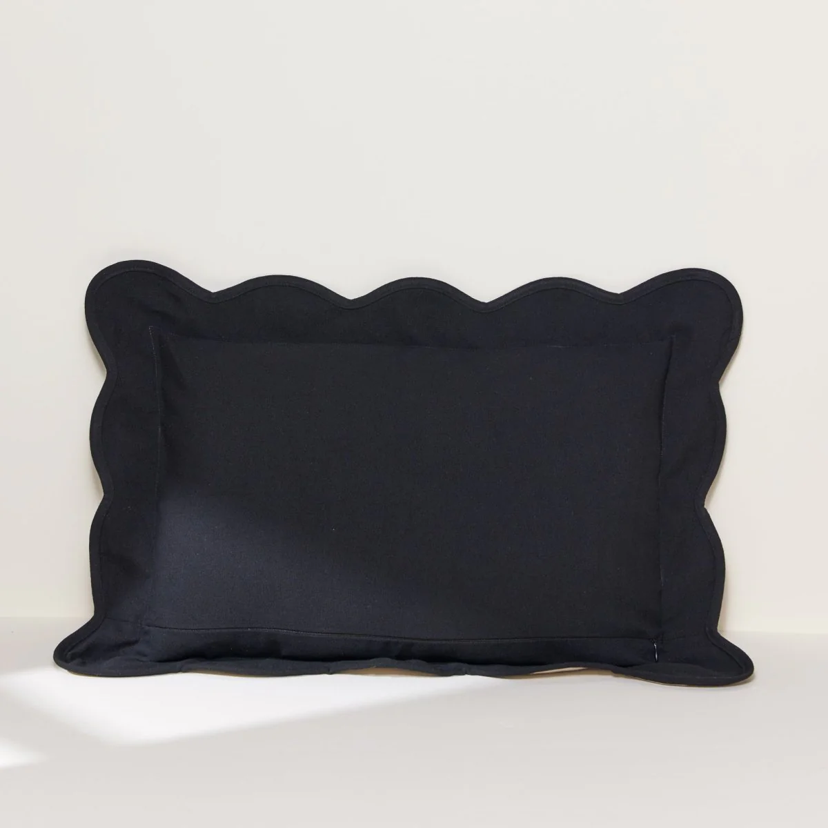 Coastal Chic Scalloped Edge Throw Pillow Cover - Image 51